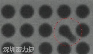 BGA空焊，導(dǎo)通孔(via)連接焊墊