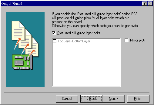 內(nèi)定值為設(shè)計為頂層與底層要鉆孔文件，且為50mil大小的圖形