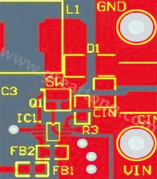 星節(jié)點(diǎn)連接地平面及兩個(gè)小電流接地連接(IC和分壓器)。