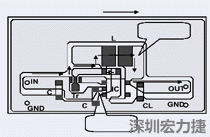 圖2：升壓電路的PCB設(shè)計(jì)示例。