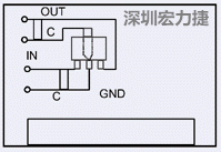 圖3：降壓電路的PCB設(shè)計(jì)示例。