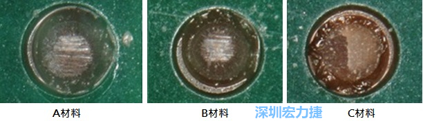 圖14- 冷球拉力試驗(yàn)后，光學(xué)顯微鏡下的失效模式